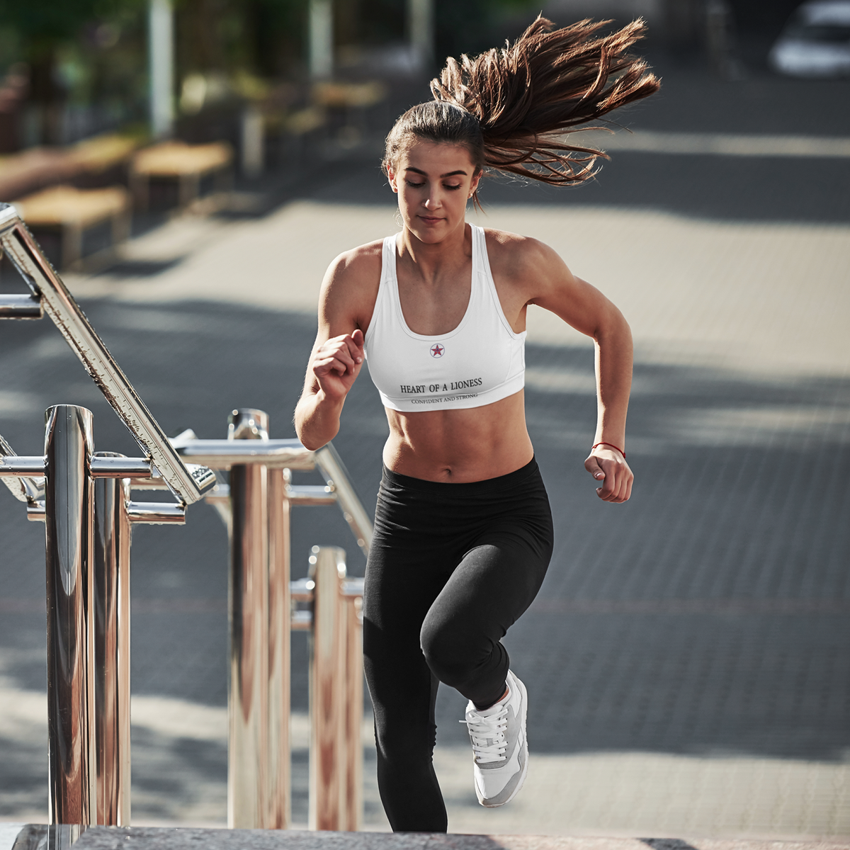 Heart Of A Lioness Padded Sports Bra