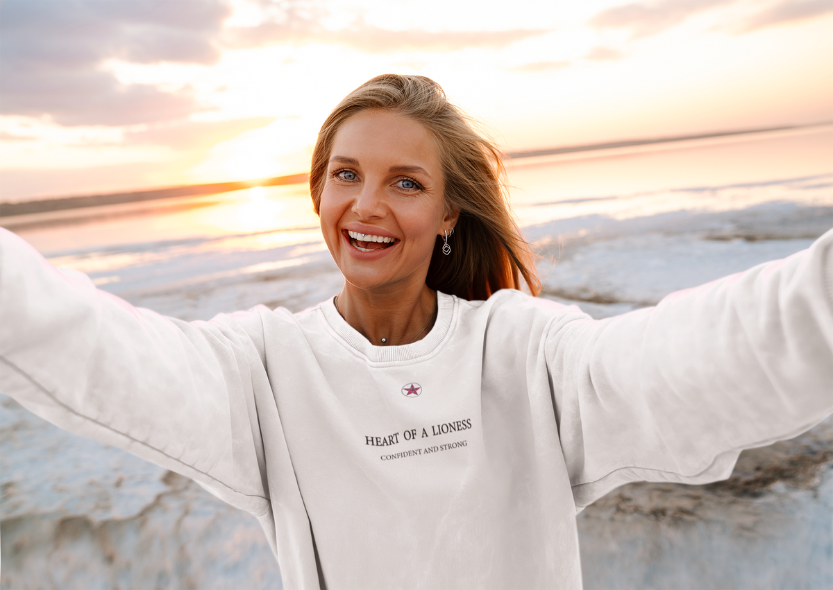 Women's Heart Of A Lioness Unisex Premium Sweatshirt
