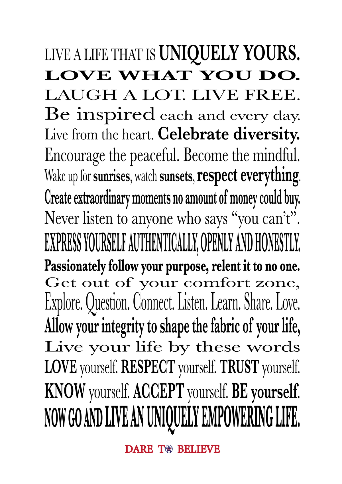 Live By These Words Digital Download