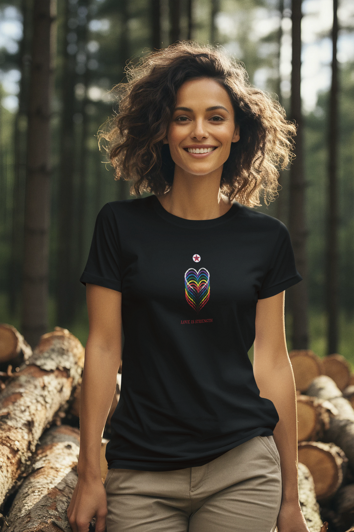 Love Is Strength Women’s basic softstyle t-shirt
