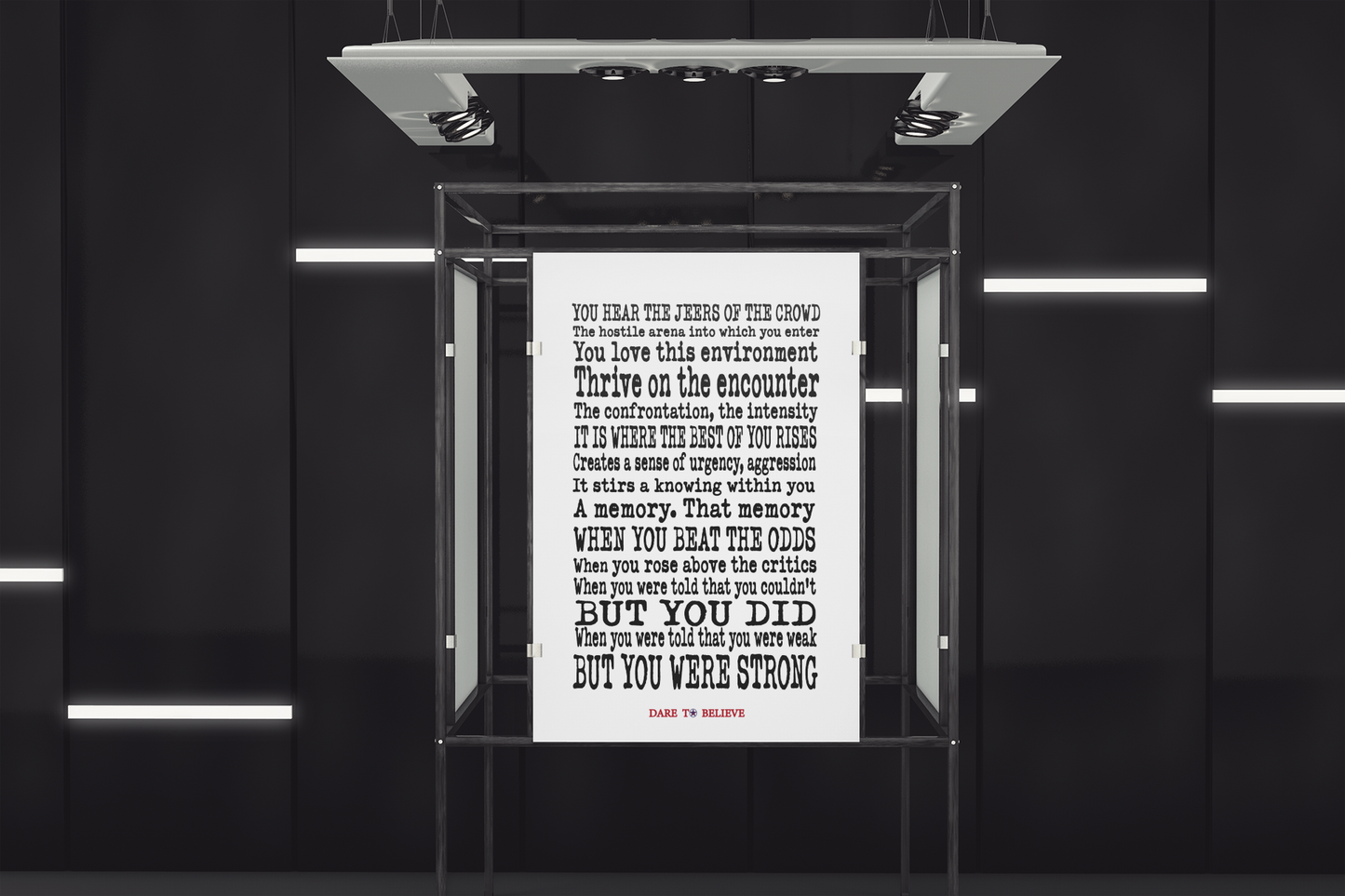 You Beat The Odds Poster
