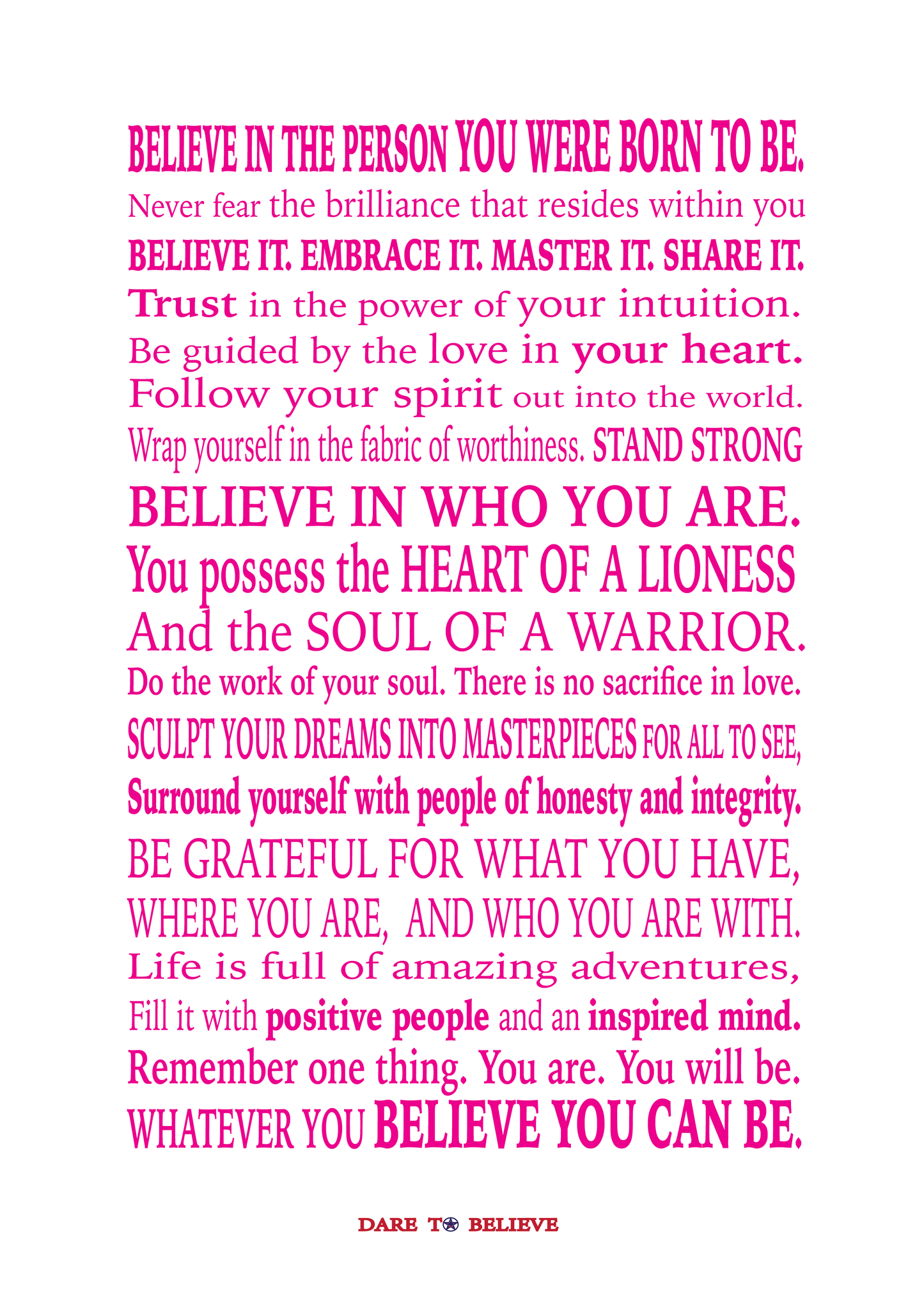 Women's Believe Digital Download