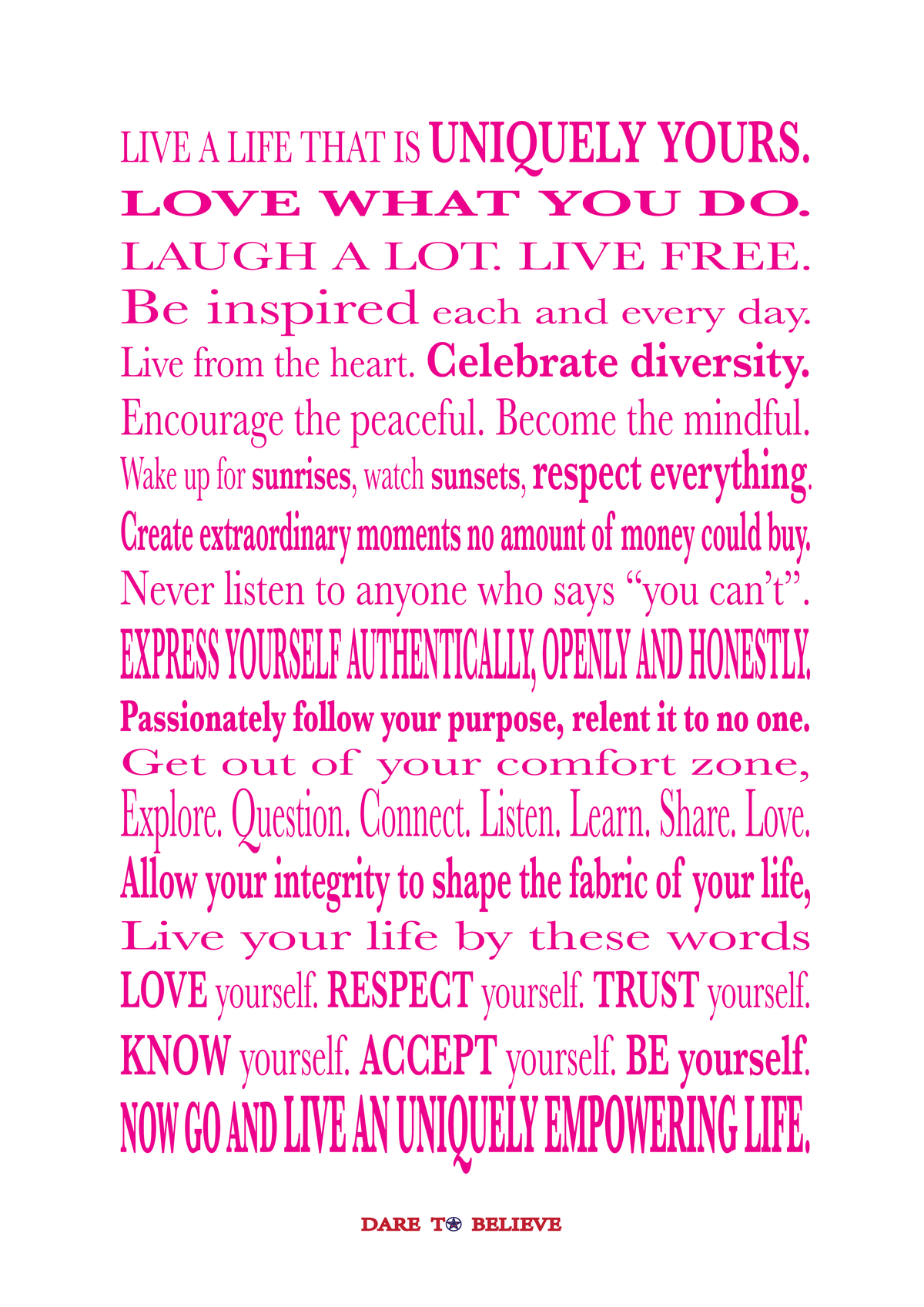 Women's Live By These Words Digital Download