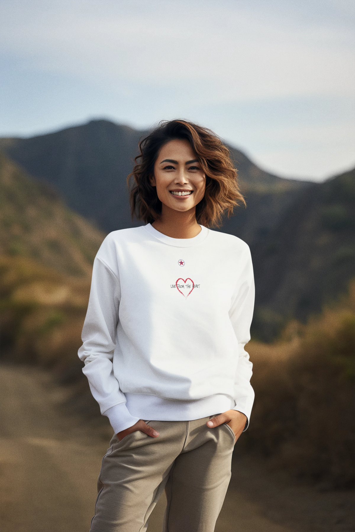 Women's Live From The Heart Unisex Premium Sweatshirt