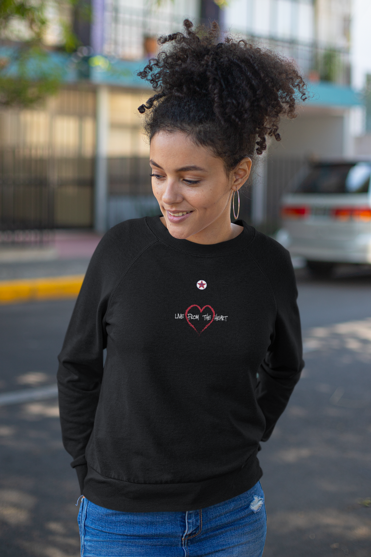 Women's Live From The Heart Unisex Premium Sweatshirt