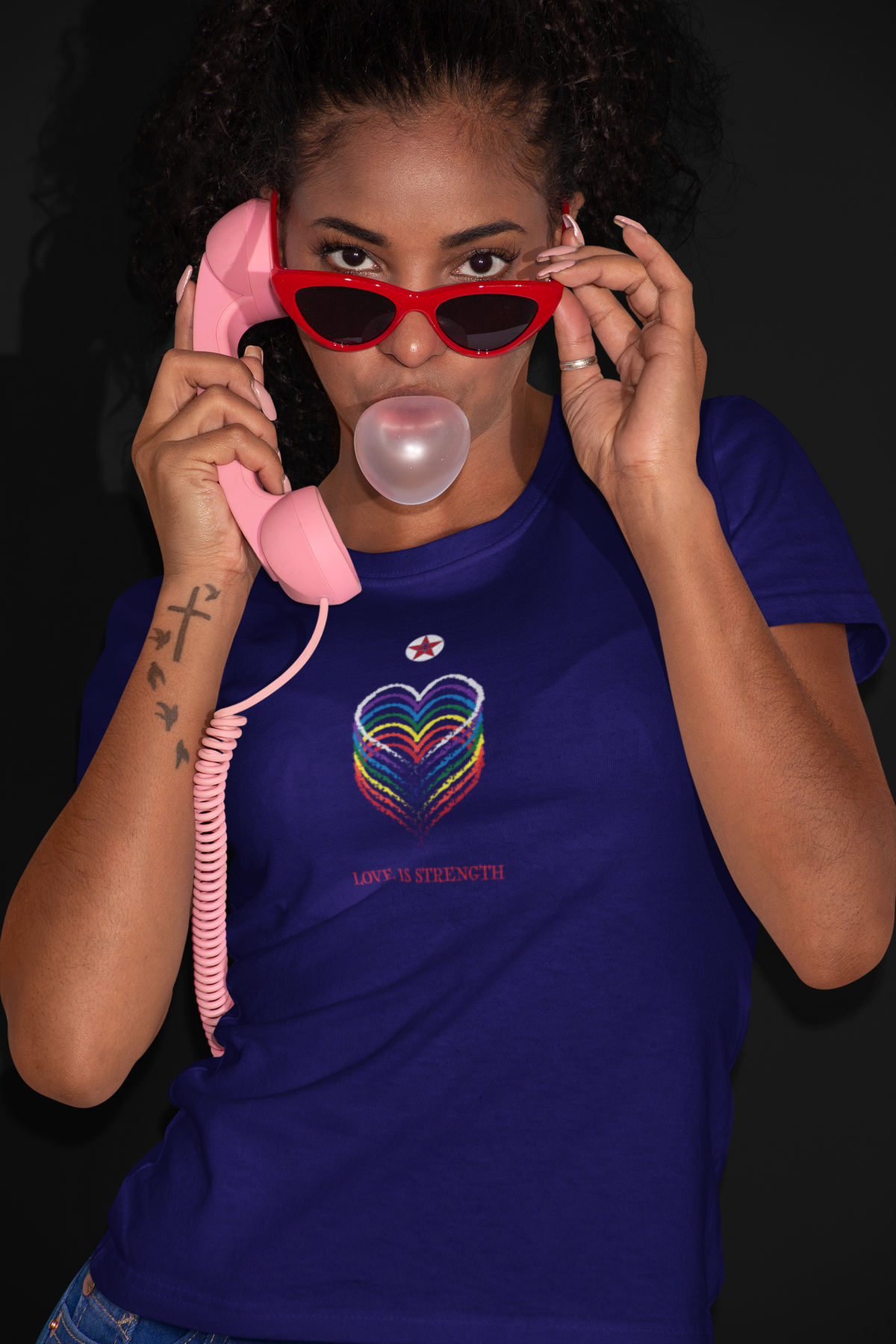 Love Is Strength Women’s basic softstyle t-shirt