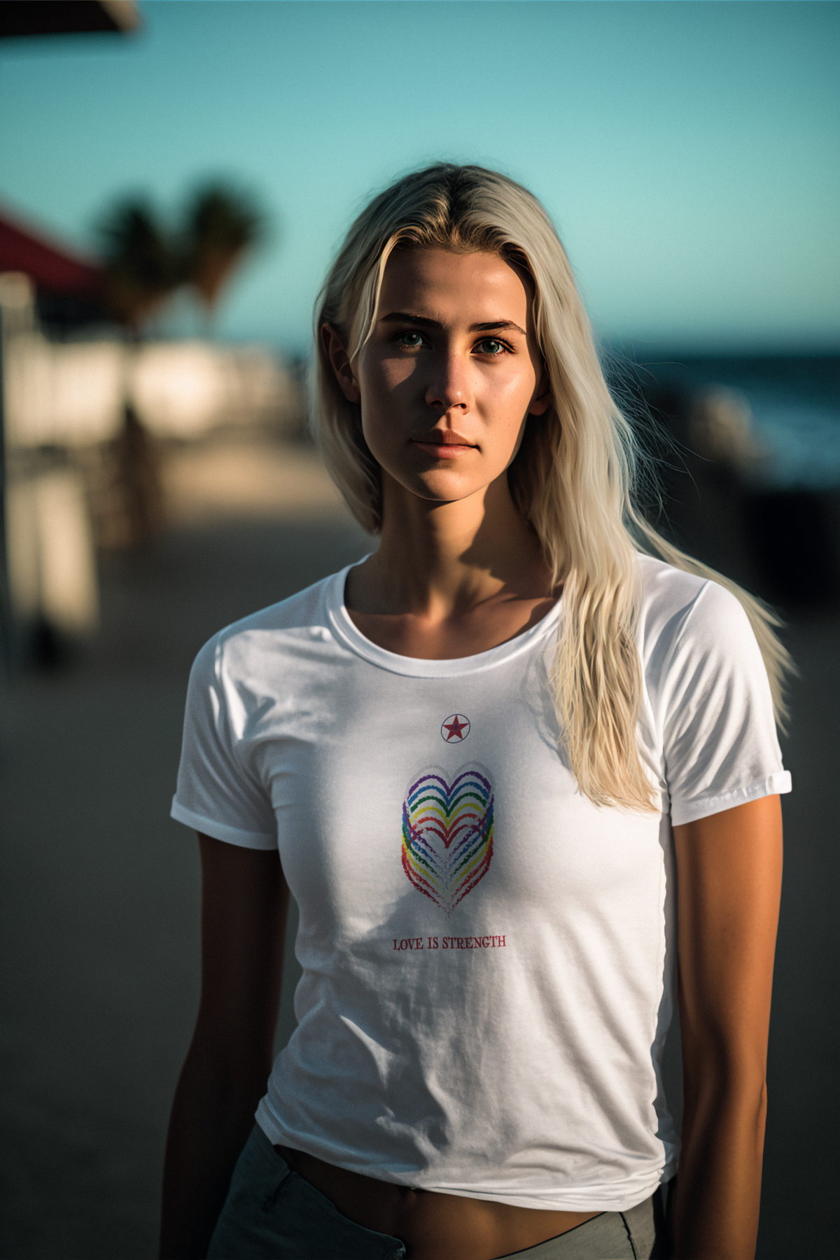 Love Is Strength Women’s basic softstyle t-shirt