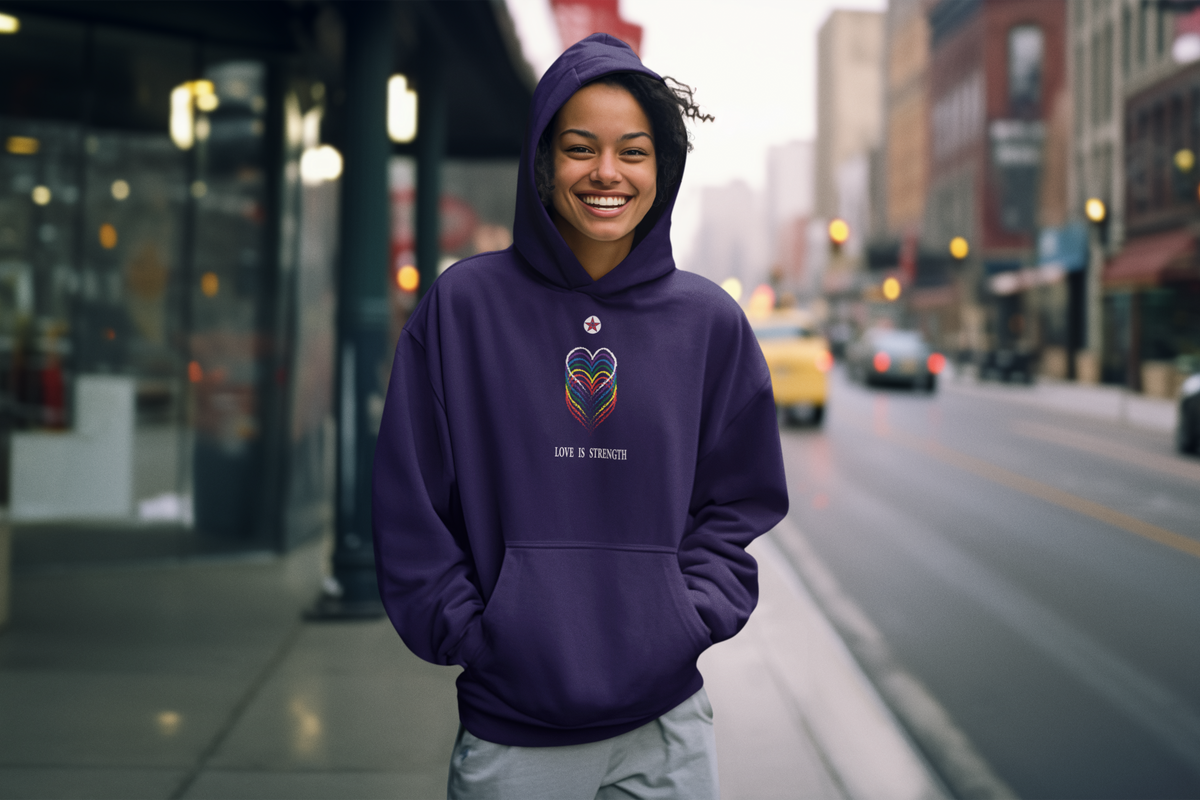 Women's Love Is Strength Unisex Hoodie