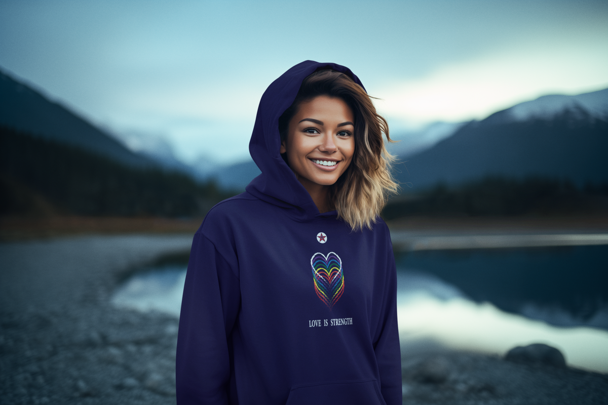 Women's Love Is Strength Unisex Hoodie