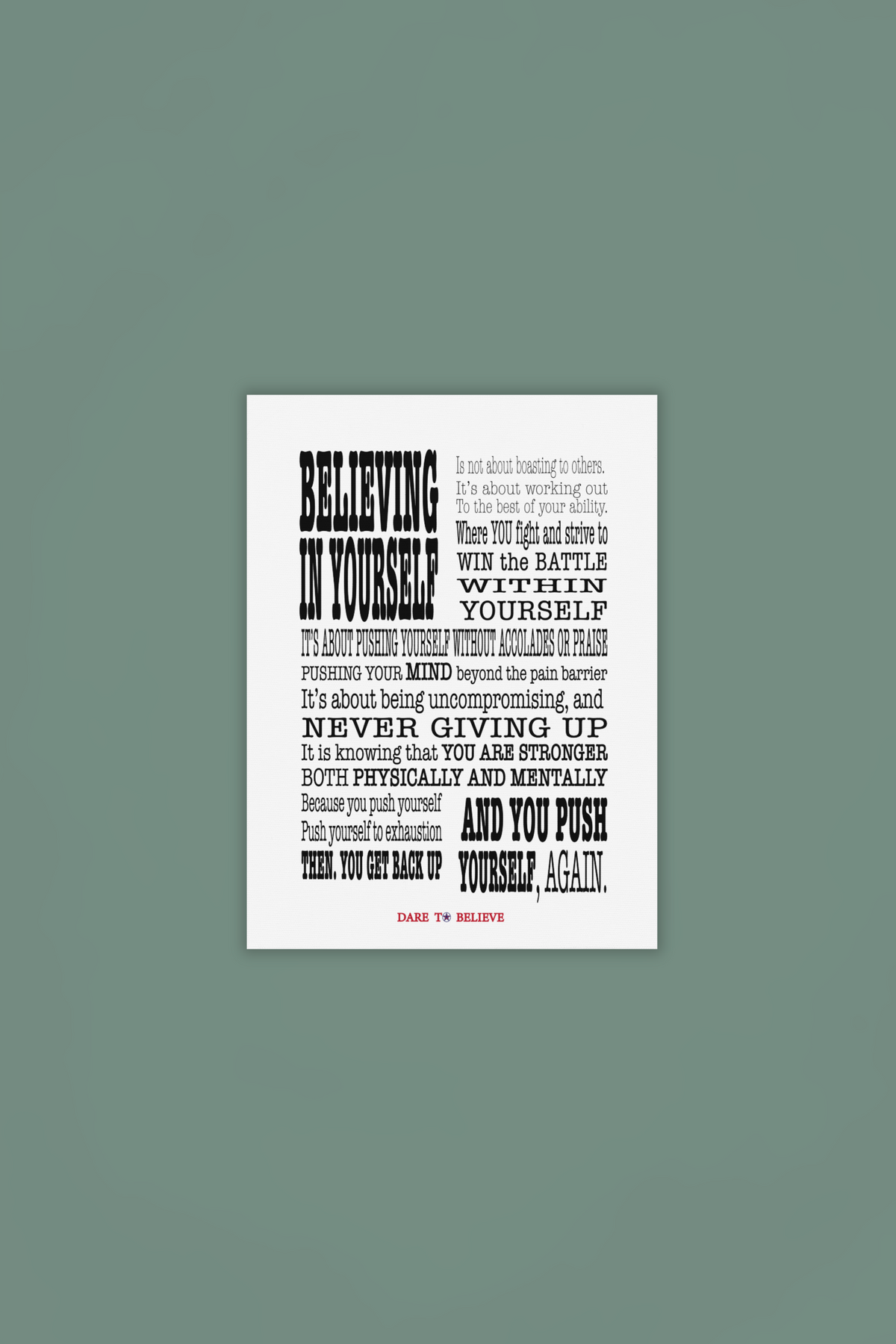 Win The Battle Within Canvas