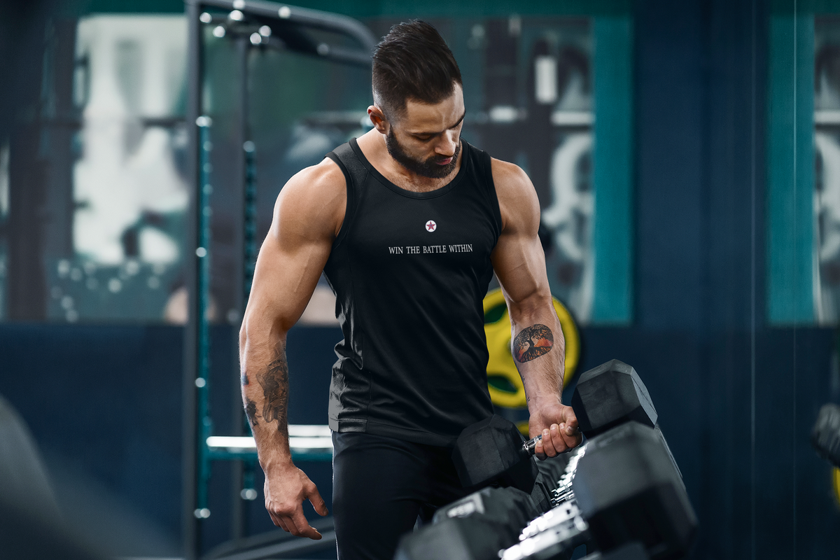 Men’s Win The Battle Within premium tank top