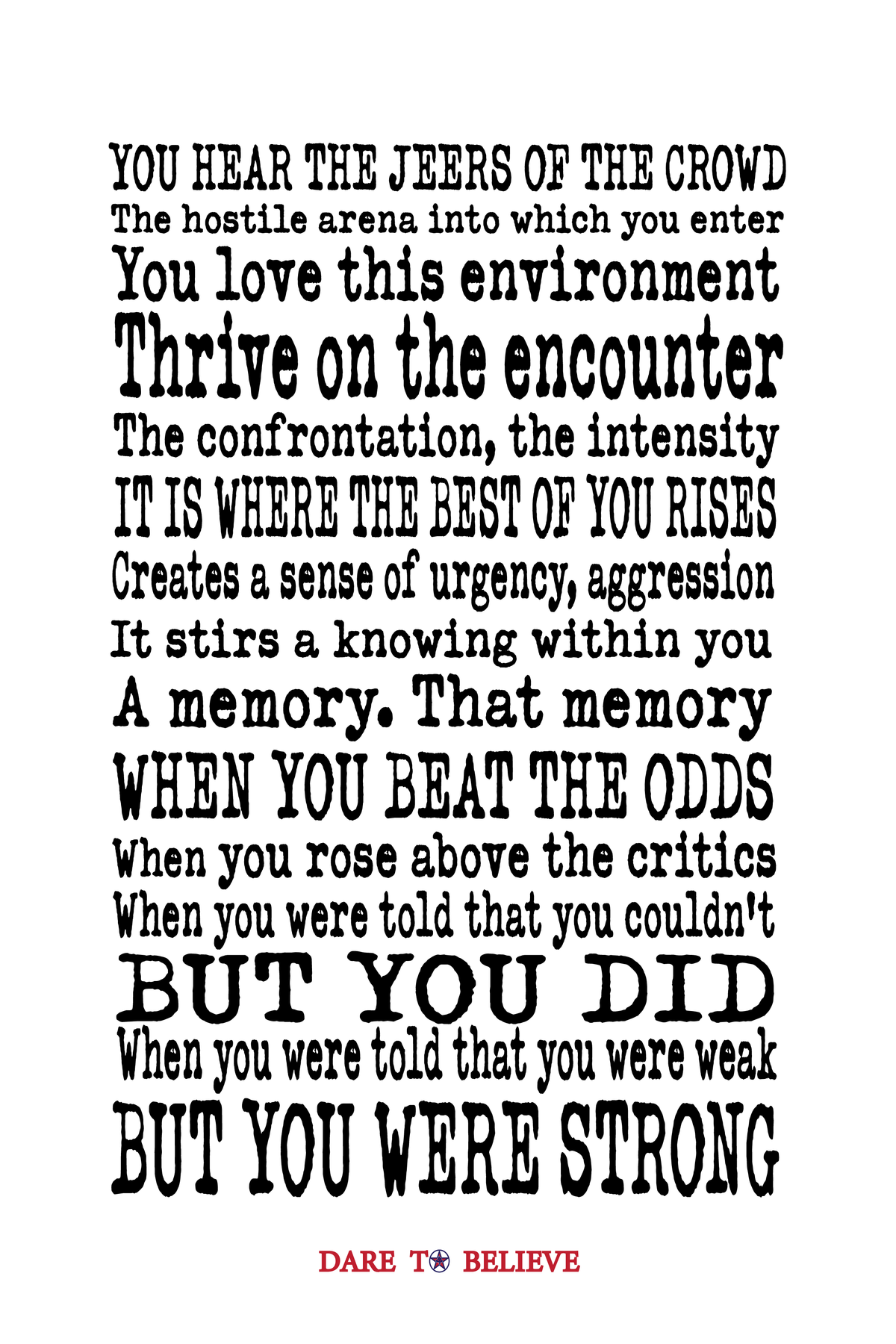 You Beat The Odds Digital Download