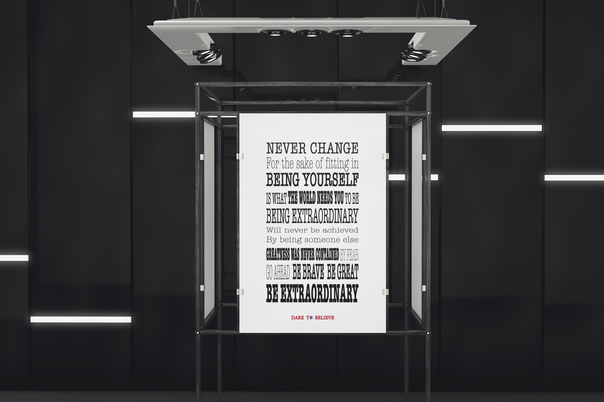 Be Extraordinary Poster