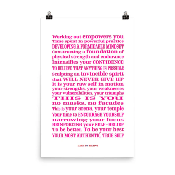 Women's Formidable Mindset Poster