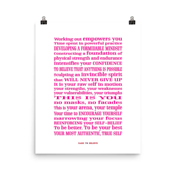 Women's Formidable Mindset Poster
