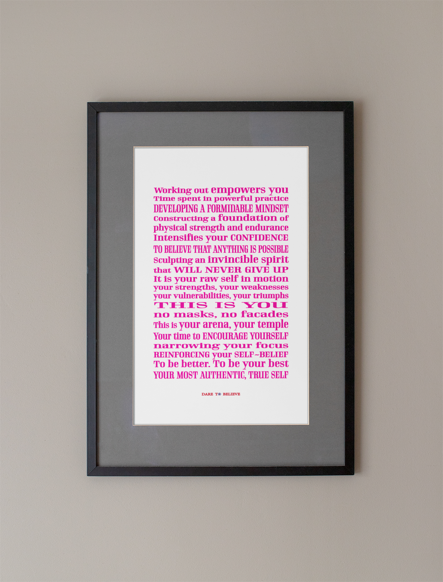 Women's Formidable Mindset Poster