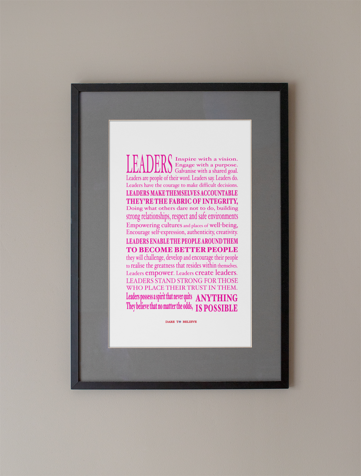 Women's Be A Leader Digital Download