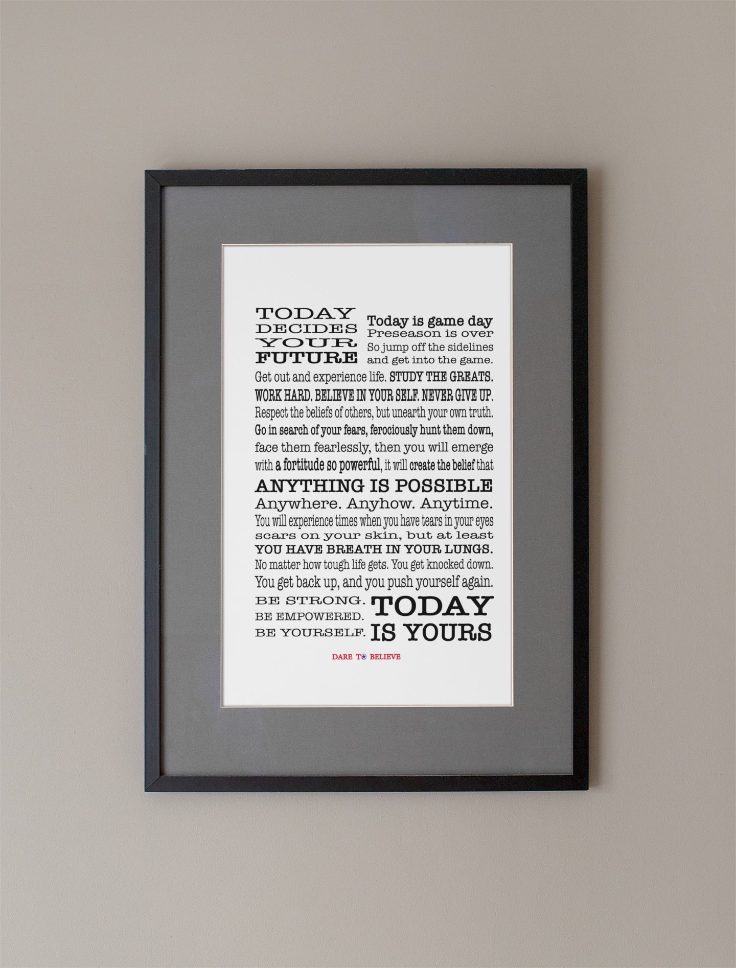 Today Manifesto Poster