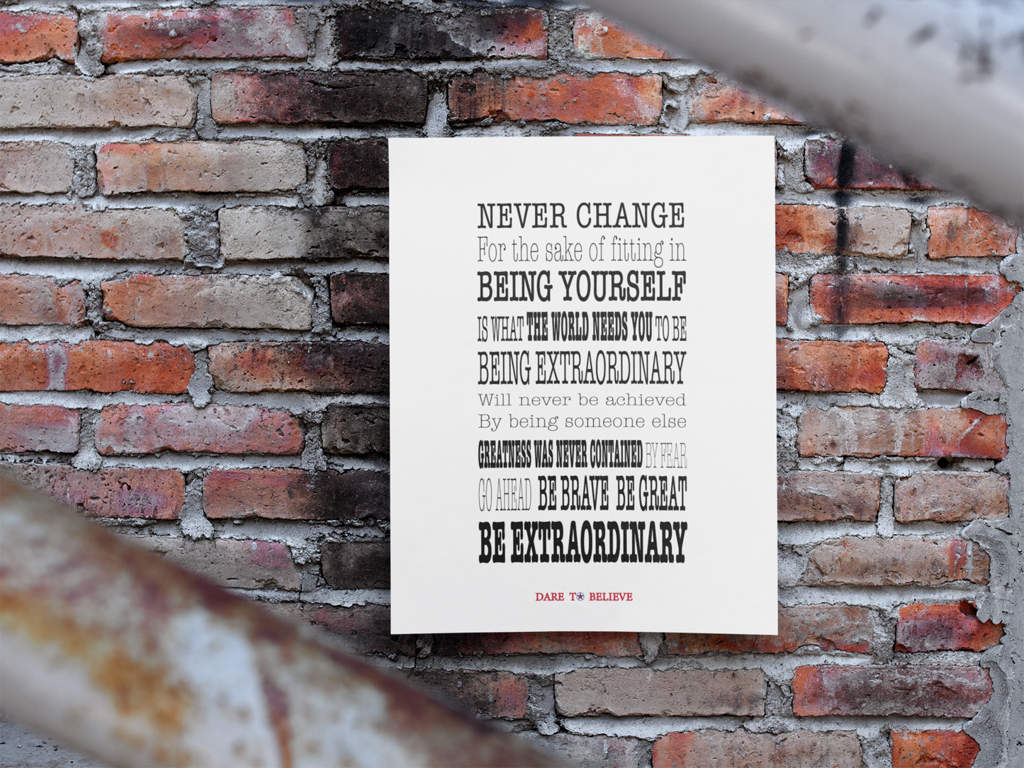 Be Extraordinary Poster