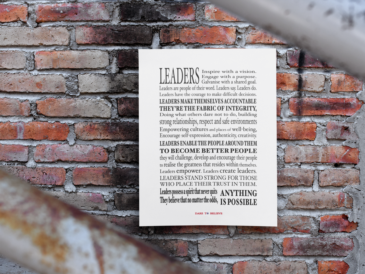 Be A Leader Digital Download